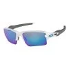 Lunettes Oakley Flak 2.0 XL O Polished White Verres Prizm Sapphire