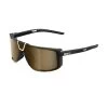 Lunettes 100% Eastcraft Noir Soft Tact Avec Verres à Effet Miroir Soft Gold