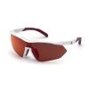 Lunettes Adidas Competition Aero Lite SP0016 White Avec Verres Contrast Mirror Red Pink Femme