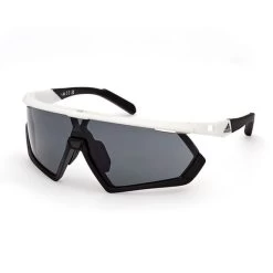 Lunettes Adidas Sport SP0054 White Black Avec Verre Contrast Smoke