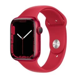 Apple Watch Series 7 GPS Cellular 45 Mm Aluminium Rouge Avec Bracelet Sport Rouge