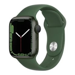 Apple Watch Series 7 GPS 41 Mm Aluminium Vert Foncé Avec Bracelet Sport Vert