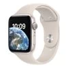 Apple Watch SE GPS 2ème Génération 44 Mm Aluminium Avec Bracelet Sport Blanc étoiles