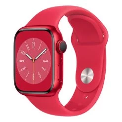 Apple Watch Series 8 GPS 41 Mm Aluminium Rouge Avec Bracelet Sport Rouge
