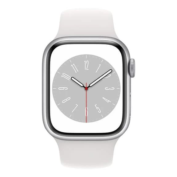 Apple Watch Series 8 GPS + Cellular 41 Mm Aluminium Argent Avec Bracelet Sport Blanc 4 Apple Watch Series 8 GPS + Cellular 41 Mm Aluminium Argent Avec Bracelet Sport Blanc – Image 2