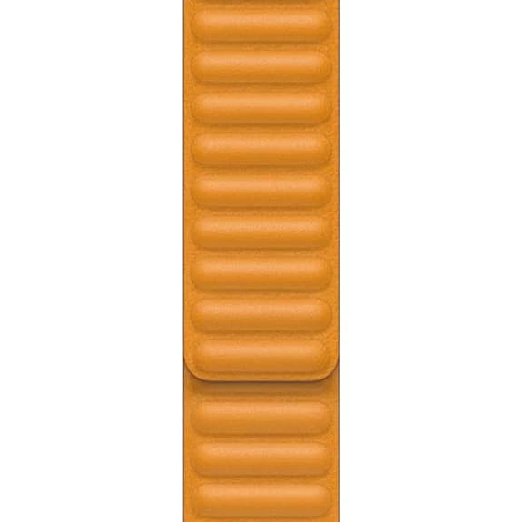 Bracelet à Maillons Cuir Apple Pour Apple Watch 40 mm Jaune Orange 3 Bracelet à Maillons Cuir Apple Pour Apple Watch 40 mm Jaune Orange