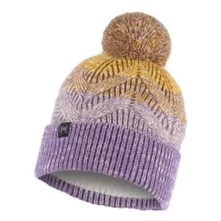 Bonnet Buff Knitted Polar Masha Lavande Blanc