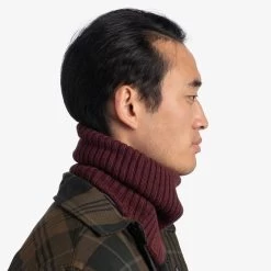 Buff Knitted Neckwarmer Comfort Norval Grenat -Outdoor Gear Soldes bu 124244.632.10.00 005