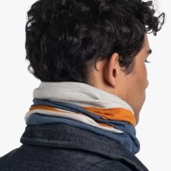 Buff Merino Move Bleu Blanc Orange -Outdoor Gear Soldes bu 130220.701.10.00 005