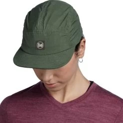 Casquette Buff 5 Panel Explore Vert Foncé -Outdoor Gear Soldes bu 131394.846.10.00 004