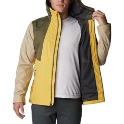 Veste Fine Columbia Inner Limits II Jaune Vert Beige -Outdoor Gear Soldes cl 1893991 742 005