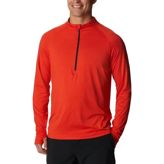 T-shirt Columbia Endless Trail Half Zip Mesh Manche Longue Rouge 3 T-shirt Columbia Endless Trail Half Zip Mesh Manche Longue Rouge