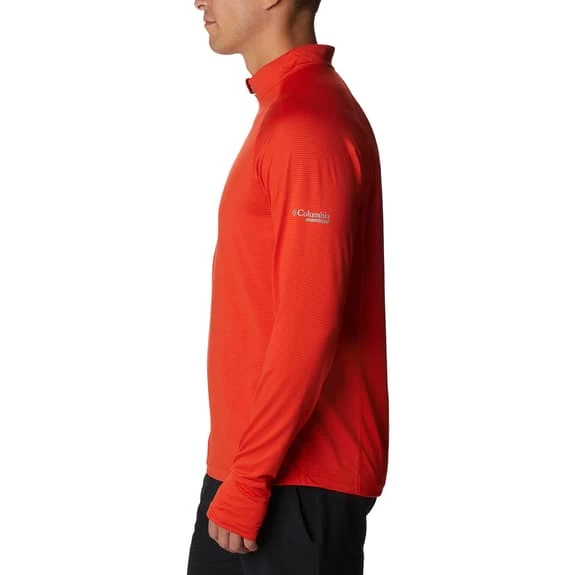 T-shirt Columbia Endless Trail Half Zip Mesh Manche Longue Rouge 4 T-shirt Columbia Endless Trail Half Zip Mesh Manche Longue Rouge – Image 2