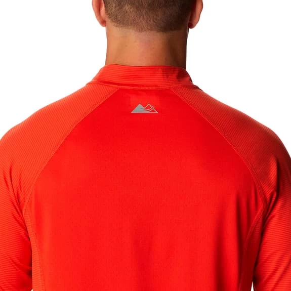 T-shirt Columbia Endless Trail Half Zip Mesh Manche Longue Rouge 7 T-shirt Columbia Endless Trail Half Zip Mesh Manche Longue Rouge – Image 5