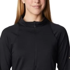 T-shirt Columbia Endless Trail Half Zip Mesh Manche Longue Noir Femme -Outdoor Gear Soldes cl 2031781 010 004