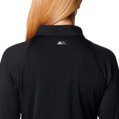 T-shirt Columbia Endless Trail Half Zip Mesh Manche Longue Noir Femme -Outdoor Gear Soldes cl 2031781 010 005