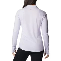 T-shirt Columbia Endless Trail Hal-Zip Mesh Manche Longue Blanc Femme -Outdoor Gear Soldes cl 2031781 568 003