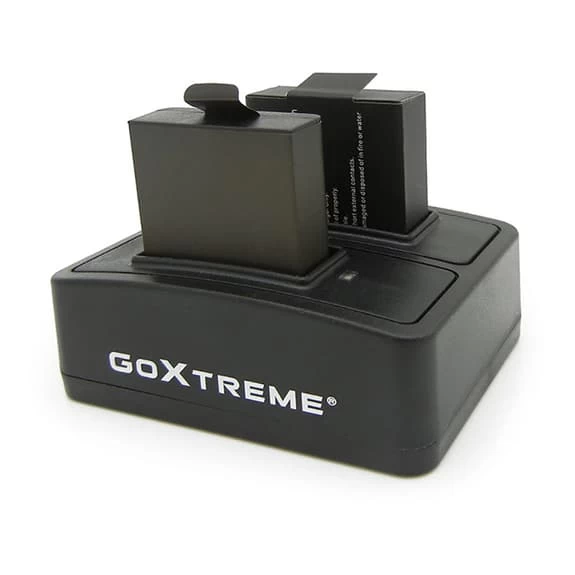 Chargeur Double De Batterie Easypix Pour GoXtreme Enduro Black, Rallye WiFi, Endurance, Enduro, Discovery Et Pioneer 6 Chargeur Double De Batterie Easypix Pour GoXtreme Enduro Black, Rallye WiFi, Endurance, Enduro, Discovery Et Pioneer – Image 4