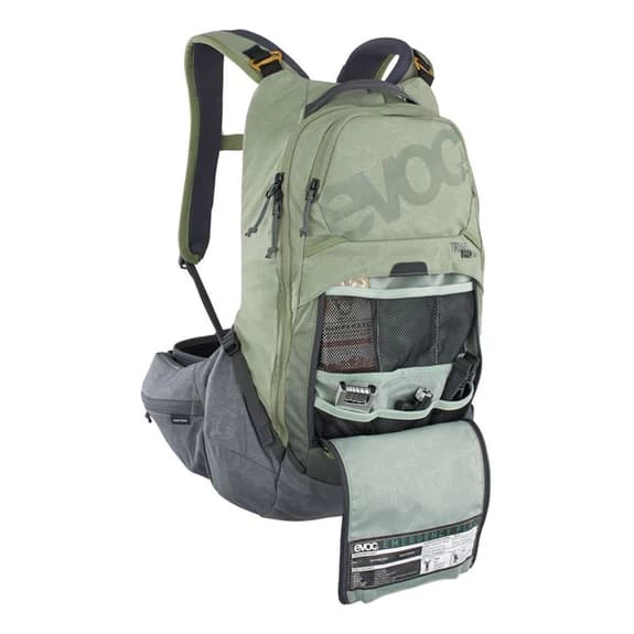 Sac à Dos D'hydratation Evoc Trail Pro 16L Vert Olive Gris 3 Sac à Dos D'hydratation Evoc Trail Pro 16L Vert Olive Gris