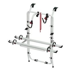 Porte-vélos Fiamma Opel Vivaro/Renault Trafic Pour 2/4 Vélos Gris Argenté Noir Rouge