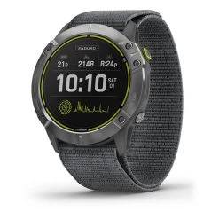 Garmin Enduro Silver Avec Bracelet En Nylon UltraFit Gris