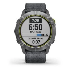 Garmin Enduro Silver Avec Bracelet En Nylon UltraFit Gris -Outdoor Gear Soldes ga 010 02408 00 003