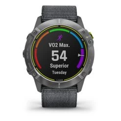Garmin Enduro Silver Avec Bracelet En Nylon UltraFit Gris -Outdoor Gear Soldes ga 010 02408 00 005