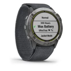 Garmin Enduro Silver Avec Bracelet En Nylon UltraFit Gris -Outdoor Gear Soldes ga 010 02408 00 006