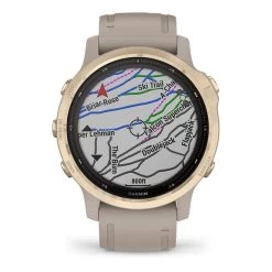 Garmin Fenix 6S PRO Solar Doré Avec Bracelet Gris Sable -Outdoor Gear Soldes ga 010 02409 11 003