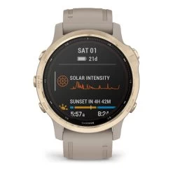 Garmin Fenix 6S PRO Solar Doré Avec Bracelet Gris Sable -Outdoor Gear Soldes ga 010 02409 11 004