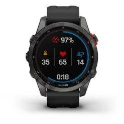 Garmin Fenix 7S Solar Gris Avec Bracelet Noir -Outdoor Gear Soldes ga 010 02539 13 003