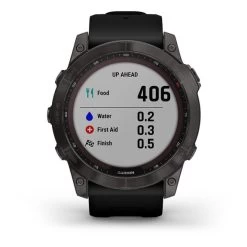 Garmin Fenix 7X Sapphire Solar Gris Titane Charbon Avec Bracelet Noir -Outdoor Gear Soldes ga 010 02541 11 011