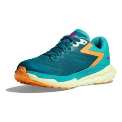 Chaussures HOKA Zinal Vert Turquoise Orange Fuchsia Femme -Outdoor Gear Soldes hk 1119400 dlc 003
