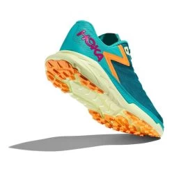 Chaussures HOKA Zinal Vert Turquoise Orange Fuchsia Femme -Outdoor Gear Soldes hk 1119400 dlc 004