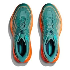 Chaussures HOKA Speedgoat 5 Vert Orange Fluo -Outdoor Gear Soldes hk 1123157 tmo 006