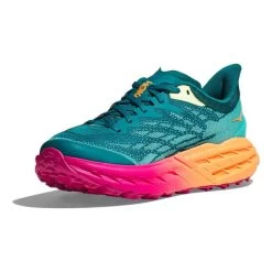 Chaussures HOKA Speedgoat 5 Vert Turquoise Orange Fuchsia Femme -Outdoor Gear Soldes hk 1123158 dlc 003