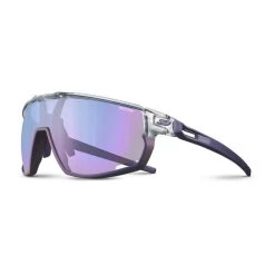 Lunettes Julbo Rush Gris Violet Translucide Brillant Avec Verres à Effet Miroir Spectron 1 Violet