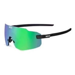 Lunettes KOO Supernova Noir Mat Avec Verres Réfléchissant Zeiss Vert