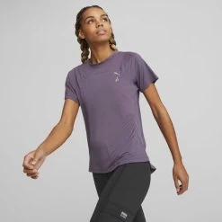 T-shirt Puma Seasons CoolCELL Manche Courte Lilas Femme -Outdoor Gear Soldes pum 52323861 003