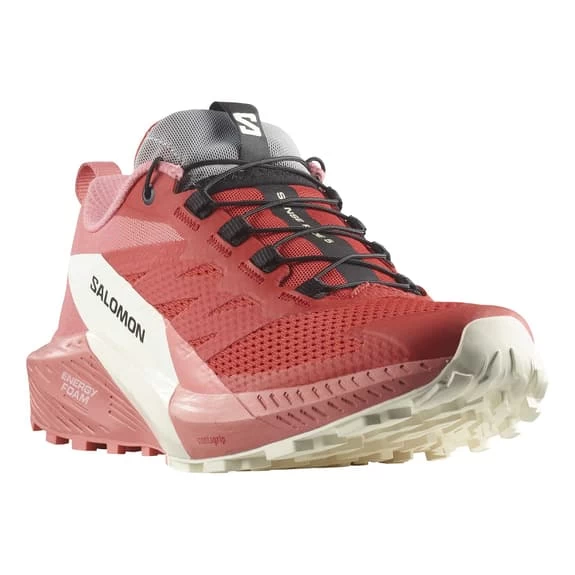Chaussures Salomon Sense Ride 5 Rouge Blanc Rose Femme 3 Chaussures Salomon Sense Ride 5 Rouge Blanc Rose Femme