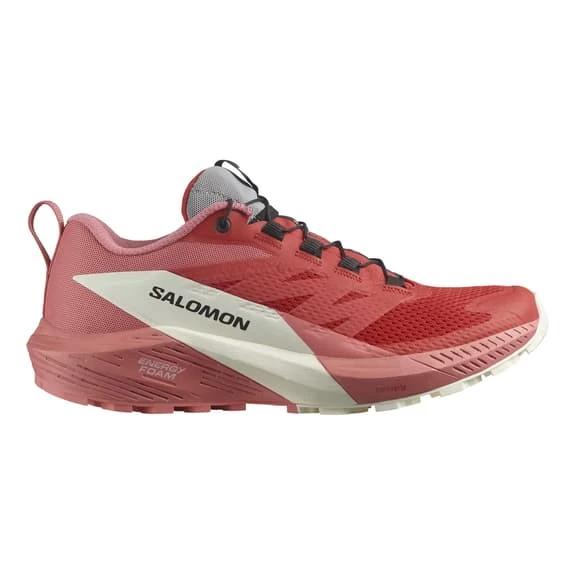 Chaussures Salomon Sense Ride 5 Rouge Blanc Rose Femme 4 Chaussures Salomon Sense Ride 5 Rouge Blanc Rose Femme – Image 2