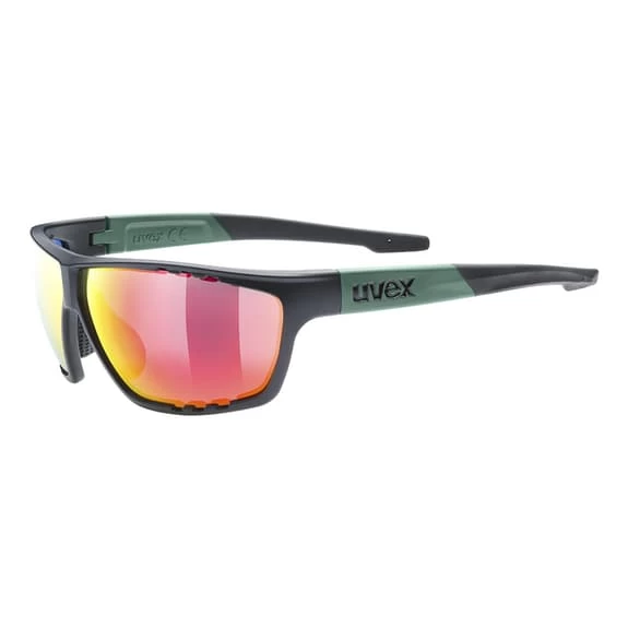 Lunettes Uvex Sportstyle 706 Noir Vert Foncé Avec Verres à Effet Miroir Rouge 3 Lunettes Uvex Sportstyle 706 Noir Vert Foncé Avec Verres à Effet Miroir Rouge